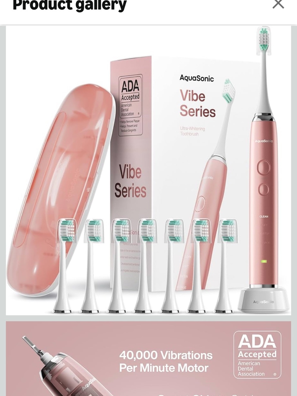 Aquasonic Electric toothbrush